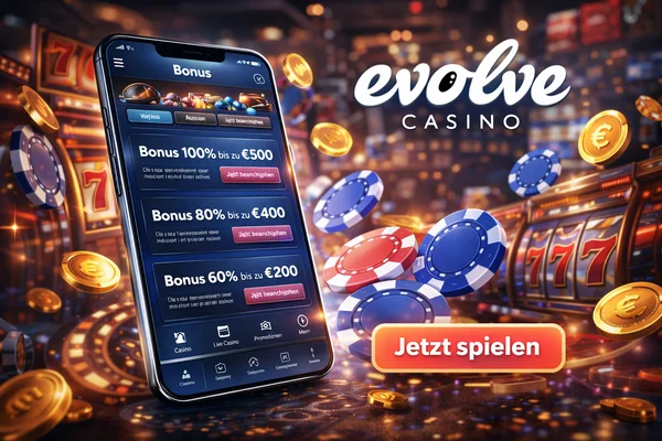 evolve casino bonus